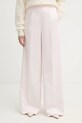 Twinset spodnie tkanina różowy 261TP2417