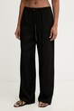 Trussardi spodnie damskie z wiskozy czarny P271A002361N