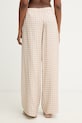 Oblečenie Trussardi nohavice dámske z viskózy P271A102395N béžová