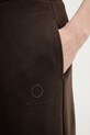 Trussardi spodnie dresowe damskie bawełniane brązowy P8096000022N