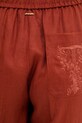 Twinset Παντελόνι Γυναικείο Λινό πορτοκαλί 261TT2302