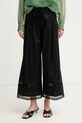 Twinset брюки для женщин с хлопком чёрный 261TT2252