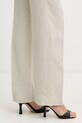 Hlače s dodatkom lana Twinset 261TT2521 bež