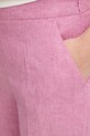 Luisa Spagnoli spodnie damskie lniane Ammenda różowy 543245