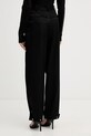 Odzież Sisley spodnie damskie z wiskozą 4ZGDLF08F czarny