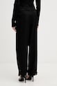 Odzież Sisley spodnie damskie z wiskozą 4ZGDLF08F czarny