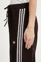 adidas Originals spodnie dresowe ażurowe damskie brązowy KE0201