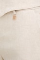 Fracomina spodnie z dodatkiem lnu beżowy FR26SV3012W67101