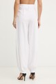 Odzież Fracomina spodnie palazzo damskie z dodatkiem lnu FS26SV3009W62201 biały