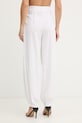 Odzież Fracomina spodnie palazzo damskie z dodatkiem lnu FS26SV3009W62201 biały