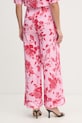 Odjeća Fracomina hlače za žene s dodatkom lana FS26SV3014W622K9 roza