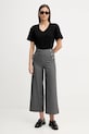 United Colors of Benetton spodnie z domieszką wełny 44T0DF0B3 szary SS26