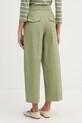 Ρούχα United Colors of Benetton Παντελόνι γυναικείο με βαμβάκι 4FRXDF0B0 πράσινο