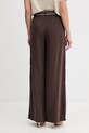 Odzież United Colors of Benetton spodnie damskie z wiskozą 45MGDF0B6 brązowy