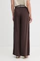 Odzież United Colors of Benetton spodnie damskie z wiskozą 45MGDF0B6 brązowy