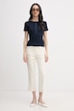 United Colors of Benetton Γυναικείο παντελόνι με βαμβάκι 4SQPDF08A μπεζ SS26
