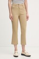 United Colors of Benetton pantaloni pentru femei, cu bumbac bej 4SQPDF08A