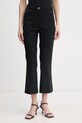 United Colors of Benetton nohavice dámske s bavlnou čierna 4SQPDF08A