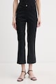 United Colors of Benetton pantaloni pentru femei, cu bumbac negru 4SQPDF08A