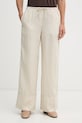 United Colors of Benetton pantaloni da donna in lino beige 4AGHDF0BF