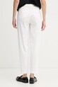 Odjeća United Colors of Benetton hlače za žene od pamuka s elastanom 4CDRDF0AV bijela