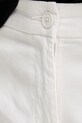 United Colors of Benetton hlače za žene od pamuka s elastanom bijela 4CDRDF0AV