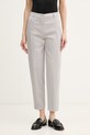 United Colors of Benetton Hlače ženske bombažne z elastanom siva 4CDRDF0AV