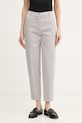 United Colors of Benetton Hlače ženske bombažne z elastanom siva 4CDRDF0AV