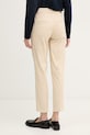 Oblačila United Colors of Benetton hlače ženske iz bombaža in elastana 4CDRDF0AV bež
