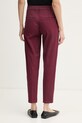 Odjeća United Colors of Benetton hlače za žene od pamuka s elastanom 4CDRDF0AV bordo