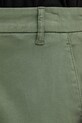 United Colors of Benetton hlače ženske bombažne z elastanom zelena 4CDRDF0AV