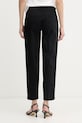 Odjeća United Colors of Benetton hlače za žene od pamuka s elastanom 4CDRDF0AV crna