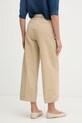 Odjeća United Colors of Benetton hlače carrot za žene s pamukom 4RKGDF0BA bež