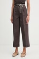 United Colors of Benetton hlače carrot ženske s pamukom smeđa 4RKGDF0BA