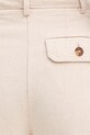 United Colors of Benetton Παντελόνια γυναικεία βαμβακερά μπεζ 4WNXDF0BC