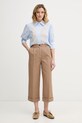 United Colors of Benetton Παντελόνια γυναικεία βαμβακερά 4WNXDF0BC μπεζ SS26