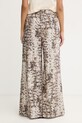 Odzież Pinko spodnie wide leg damskie bawełniane 106963.A3B1 beżowy