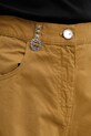Pinko pantaloncini bermuda da donna in cotone marrone 106820.A3AW
