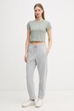 Calvin Klein Jeans teplákové nohavice dámske bavlnené sivá LV047F210G