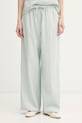 Calvin Klein Jeans pantaloni pentru femei, cu in verde LV047F631G