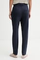 Oblečenie Marc O'Polo nohavice dámske s viskózou 5000013044 tmavomodrá