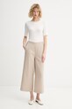 Marc O'Polo spodnie z domieszką lnu 5000013087 beżowy SS26