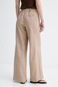 Abbigliamento Marc O'Polo pantaloni wide leg da donna con misto lino 5000013133 beige