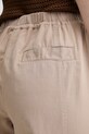 Marc O'Polo pantaloni wide leg da donna con misto lino beige 5000013133