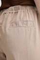 Marc O'Polo pantaloni wide leg da donna con misto lino beige 5000013133