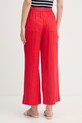 Ρούχα Tommy Hilfiger Παντελόνι Γυναικείο Λινό WW0WW48970 κόκκινο