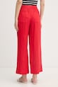 Ρούχα Tommy Hilfiger Παντελόνι Γυναικείο Λινό WW0WW48970 κόκκινο