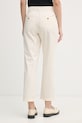 Oblečenie Tommy Hilfiger Nohavice dámske s bavlnou WW0WW49647 béžová