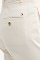 Tommy Hilfiger Nohavice dámske s bavlnou béžová WW0WW49647