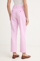 Îmbrăcăminte Tommy Hilfiger pantaloni pentru femei, cu bumbac WW0WW49647 roz